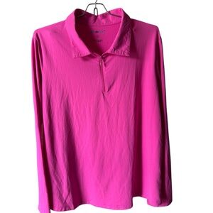 IBKUL Vibrant Pink Textured Top